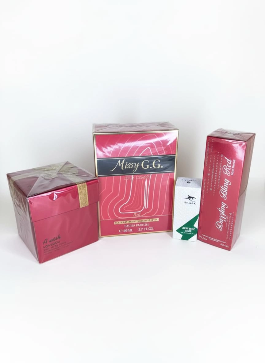 Haldha Missy G.G - 80ml + Dazzling Bling - 100ml + A Wish - 100ml + Lucky Croc - 30ml