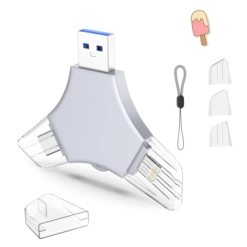 USB 3.0 Flash Drive - USB/Lightning/Type C 64GB