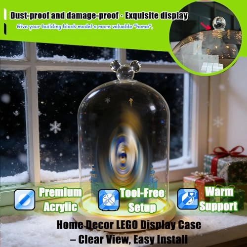 Illuminated Glass Display Case - 3 mm ultra-clear acrylic 18 x 25 cm