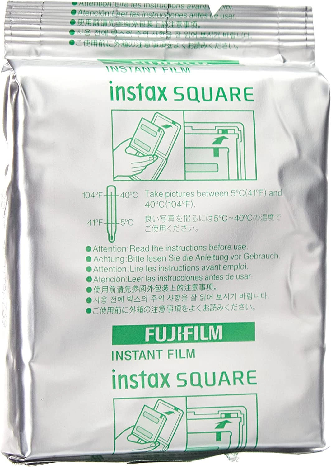 Instax Square Film - 10 exposure pack