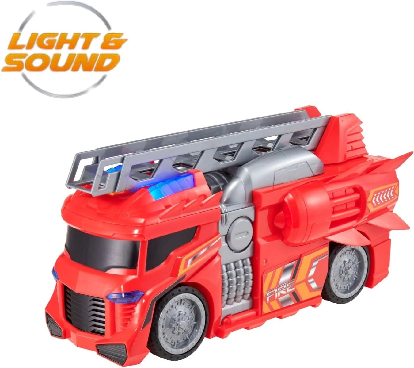 Mean Machines Light And Sound Fire Engine - Red 3+