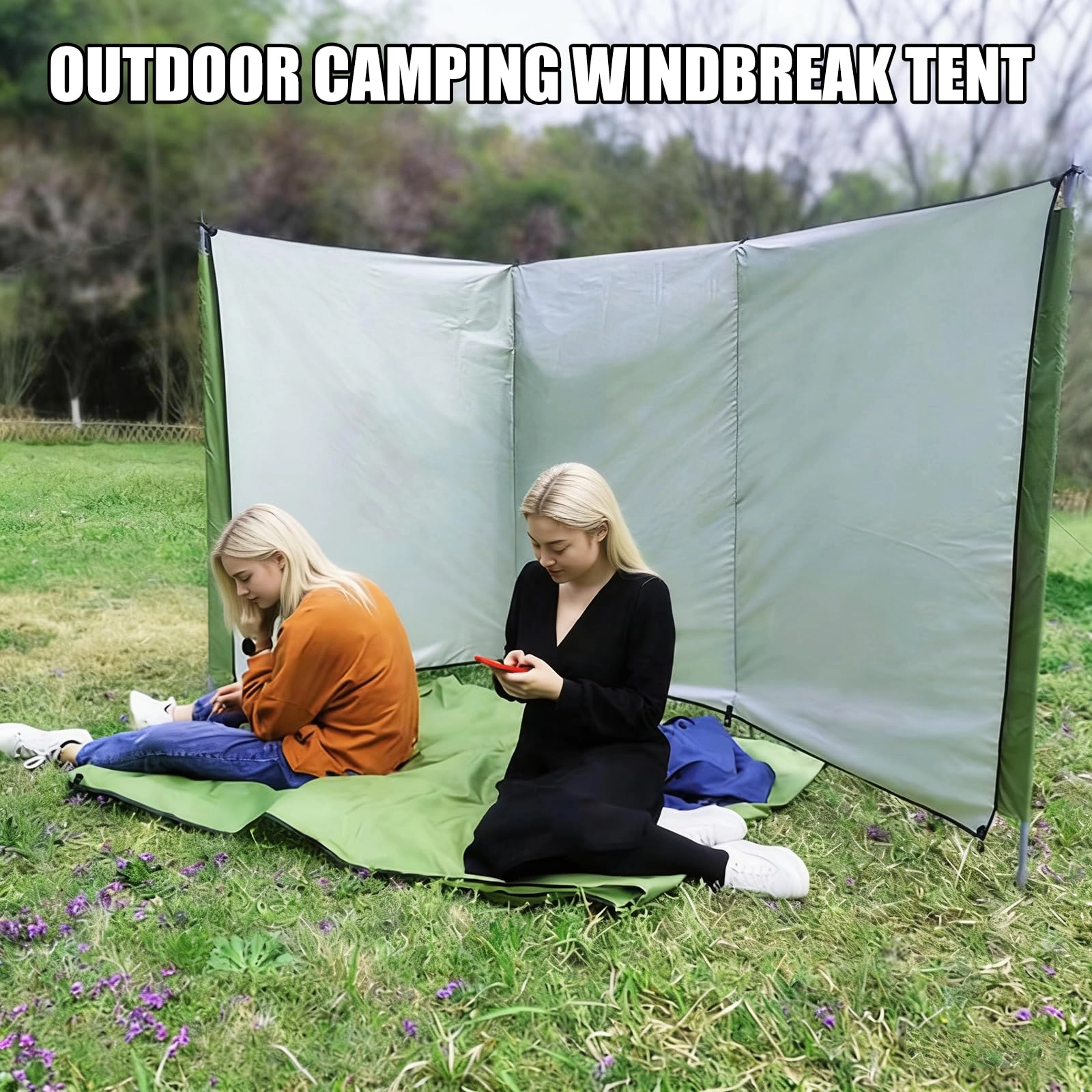 Multipurpose Portable Tent Windbreak - 250x70cm