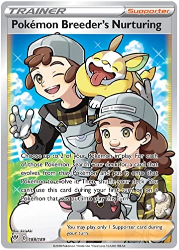 Pokémon Pokemon Breeder's Nurturing 188/189 + Toploader