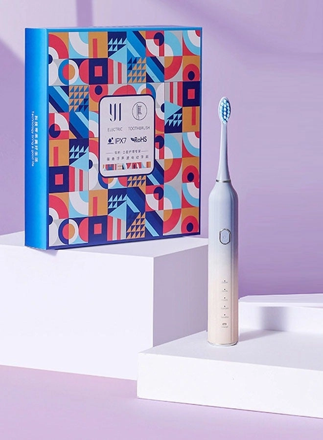 Ultrasonic Electric Children's Toothbrush - 6 Heads USB Charging