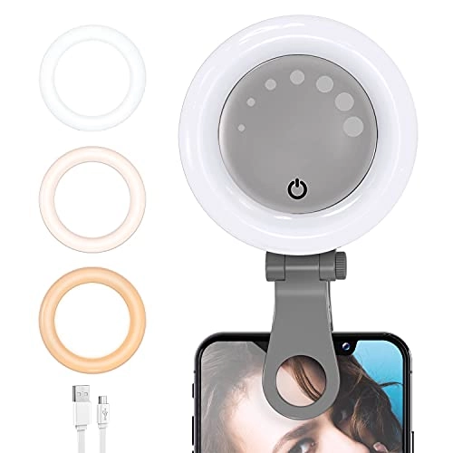 Selfie Ring Light - Clip Dimmable USB