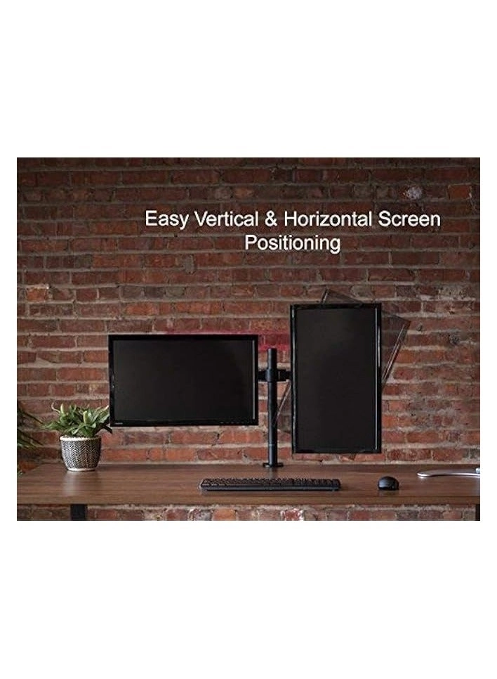 Dual LCD Monitor Desk Mount Stand - 2 27in