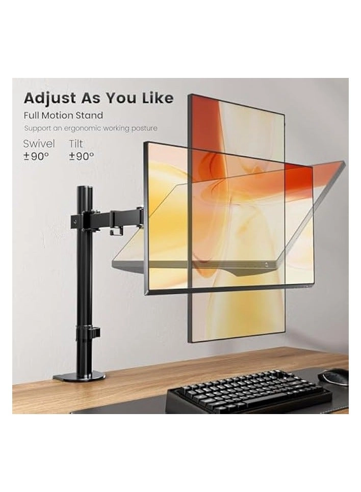 Single Monitor Table Stand - 13” to 32” VESA 75 x 75 -100 x 100