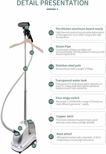 Garment Steamer - 2200W 3.8L 70Min