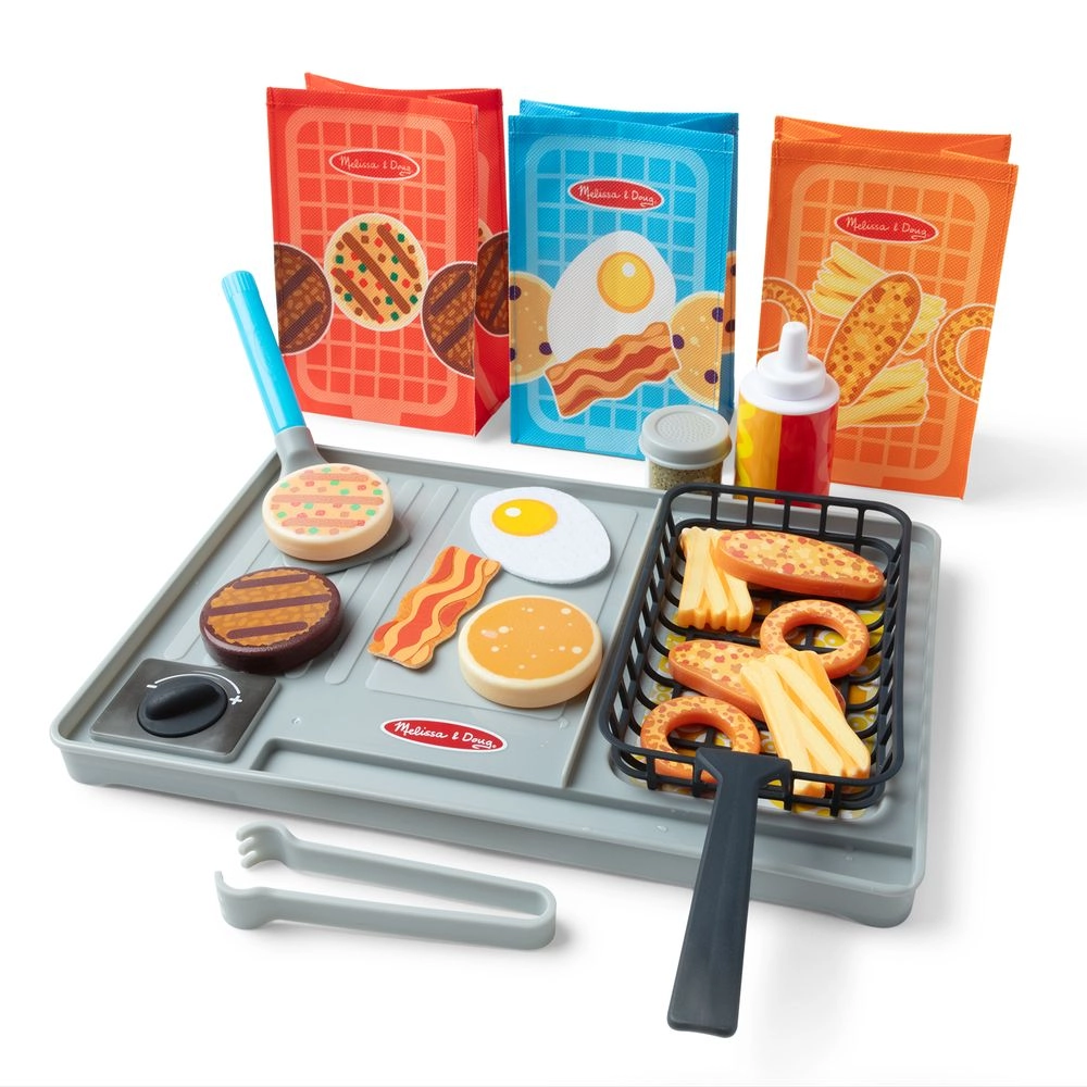 Melissa & Doug Flip & Fry Grill Play Set - 27 Pcs (622-SM_6074893)