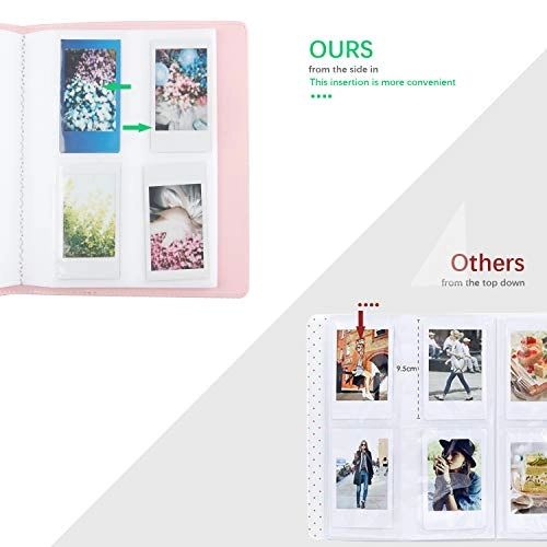 2x3" 256 Pockets Faux Leather Photo Album