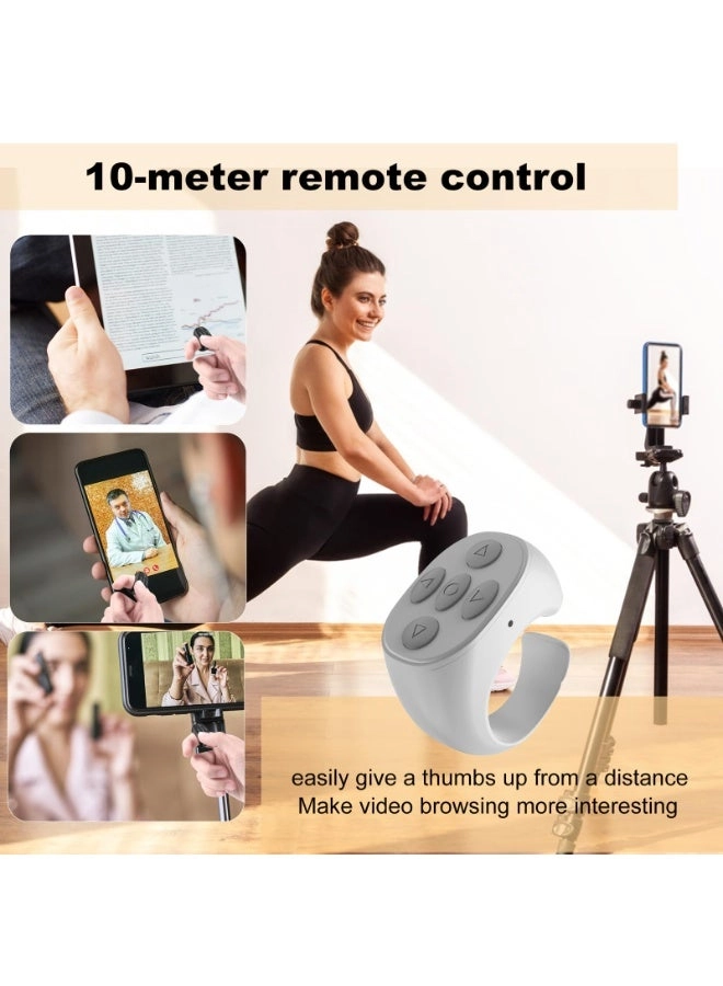 Bluetooth Scrolling Ring - Fingertip Wireless Remote for iPhone & Android