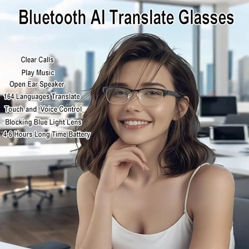 Smart Glasses - Bluetooth 5.4 IP5 Blue Light Blocking