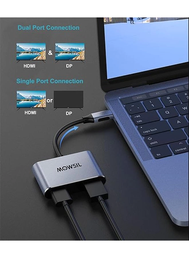 USB Type C to Dual HDMI 4K Adapter - USB 3.1
