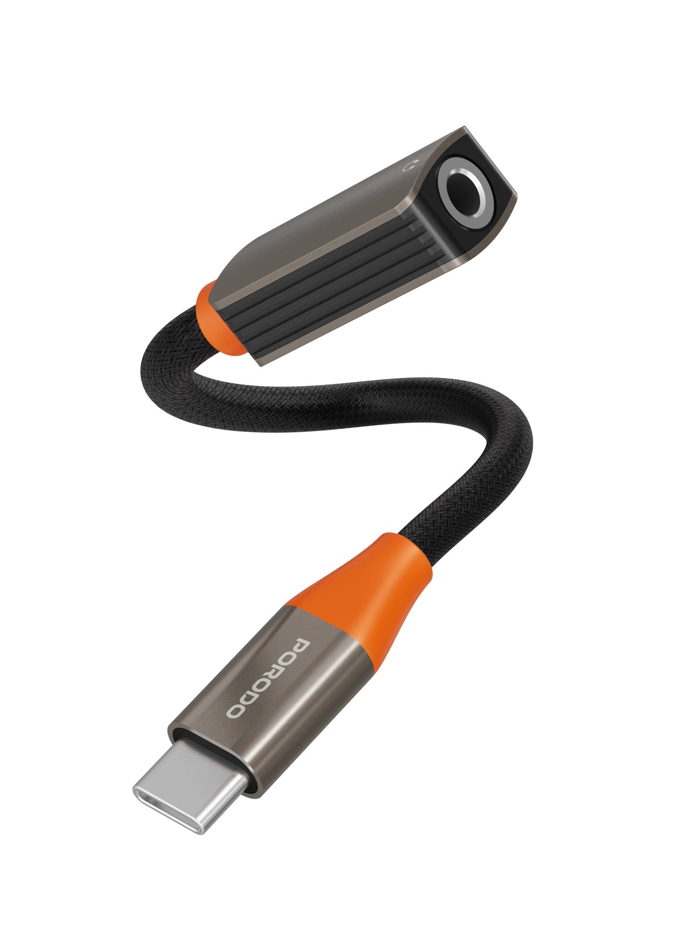 Porodo AudioLink USB-C to 3.5mm Audio Jack Adapter - 10cm