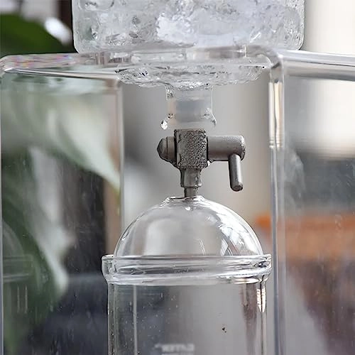 Ice Drip Coffee Maker - Adjustable Rate Dripper Stainless Steel Filter
