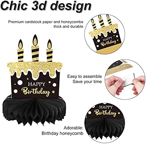 30th Birthday Honeycomb Table Topper - 9 pieces