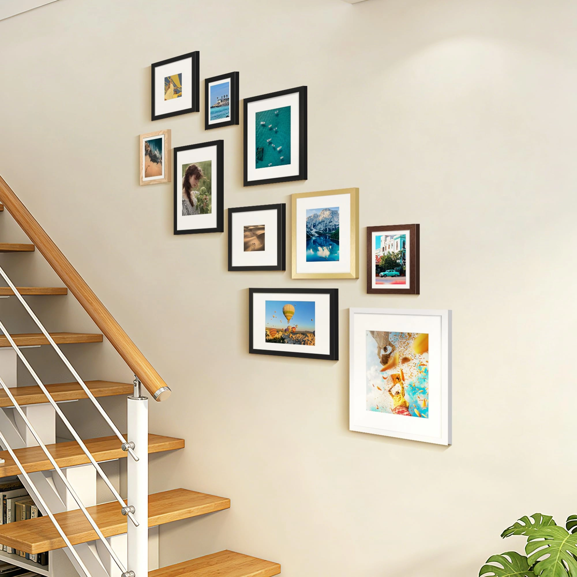 10 Pack Picture Frames - 8x10, 5x7, 4x6