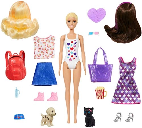Barbie Color Reveal Doll Set - 25 Surprises 2 Pets Ages 3+