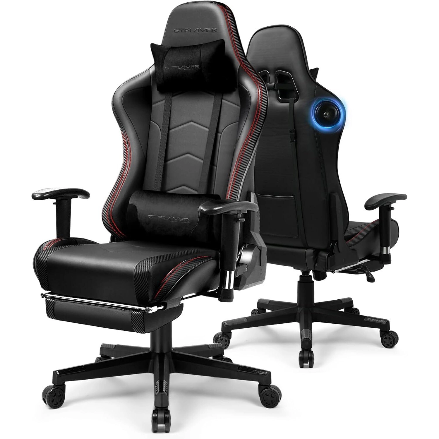 Opptra Cloud Gaming Chair - Ergonomic High Back Reclining Footrest