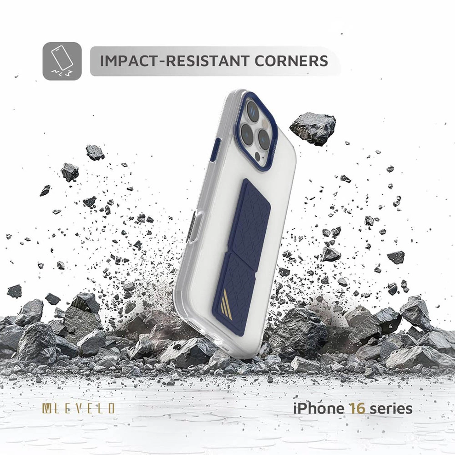 Morphix Clara Grip Case - Hybrid material with MagSafe for iPhone 16 Pro