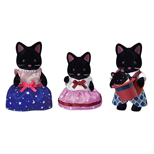 Midnight Cat Family - 4 Figures Plastic Ages 3+