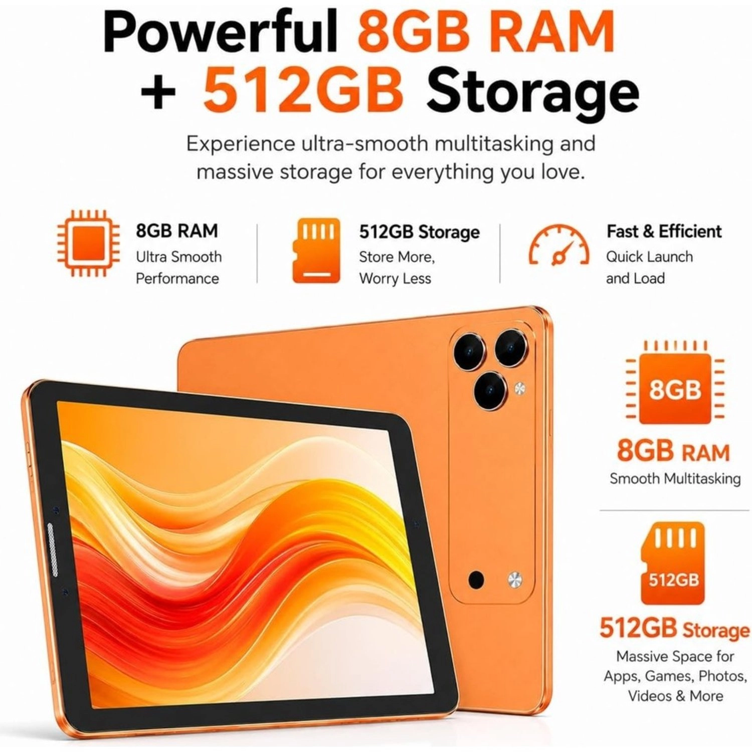 TAB 82 Pro 8" Wi-Fi 8GB RAM 512GB