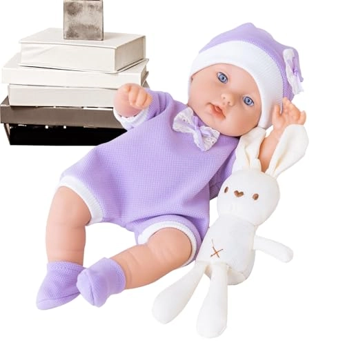 Reborn Baby Doll - 12 Inch Washable With Bunny Ages 12+