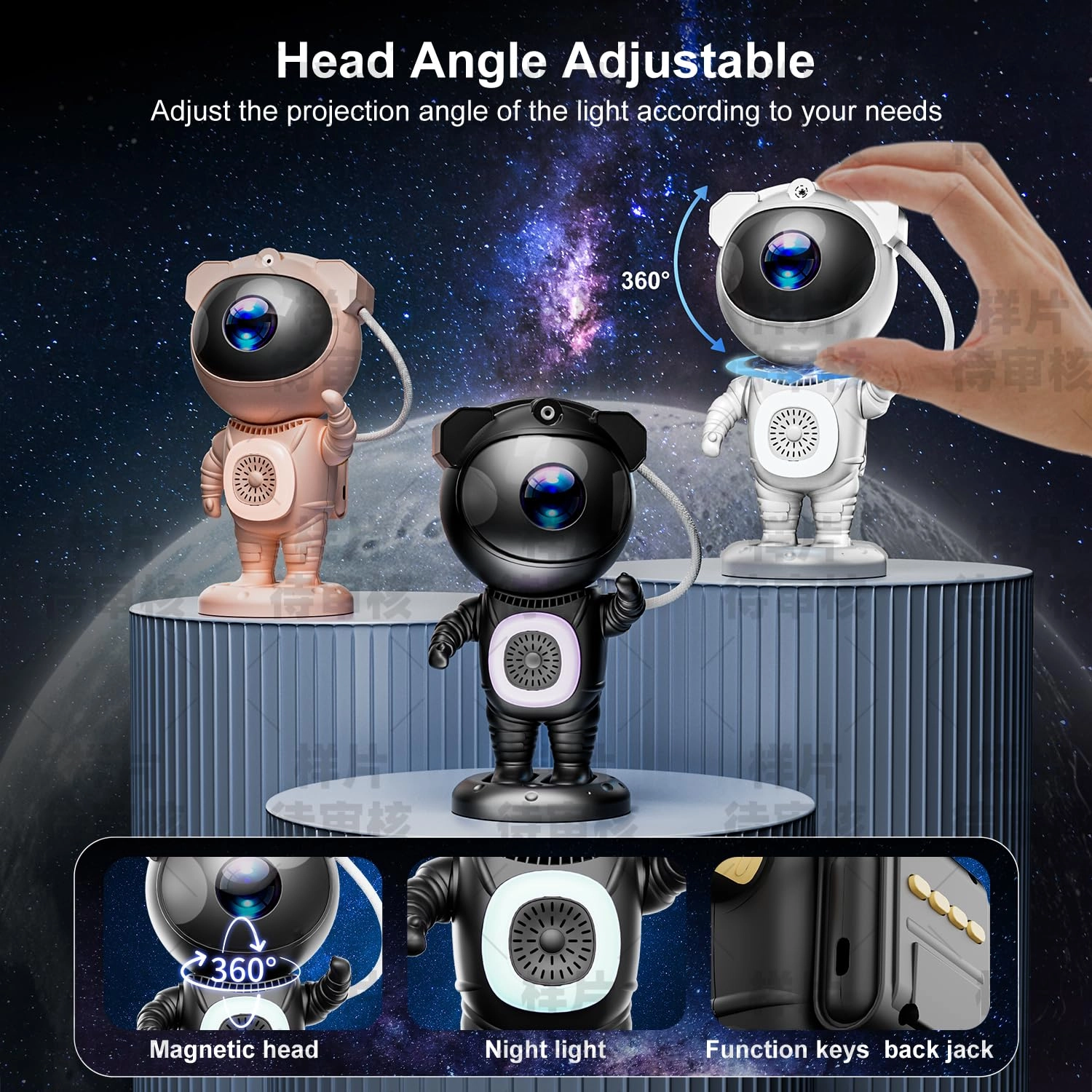 HJ-XKD08 - Astronaut 8-color Bluetooth Speaker