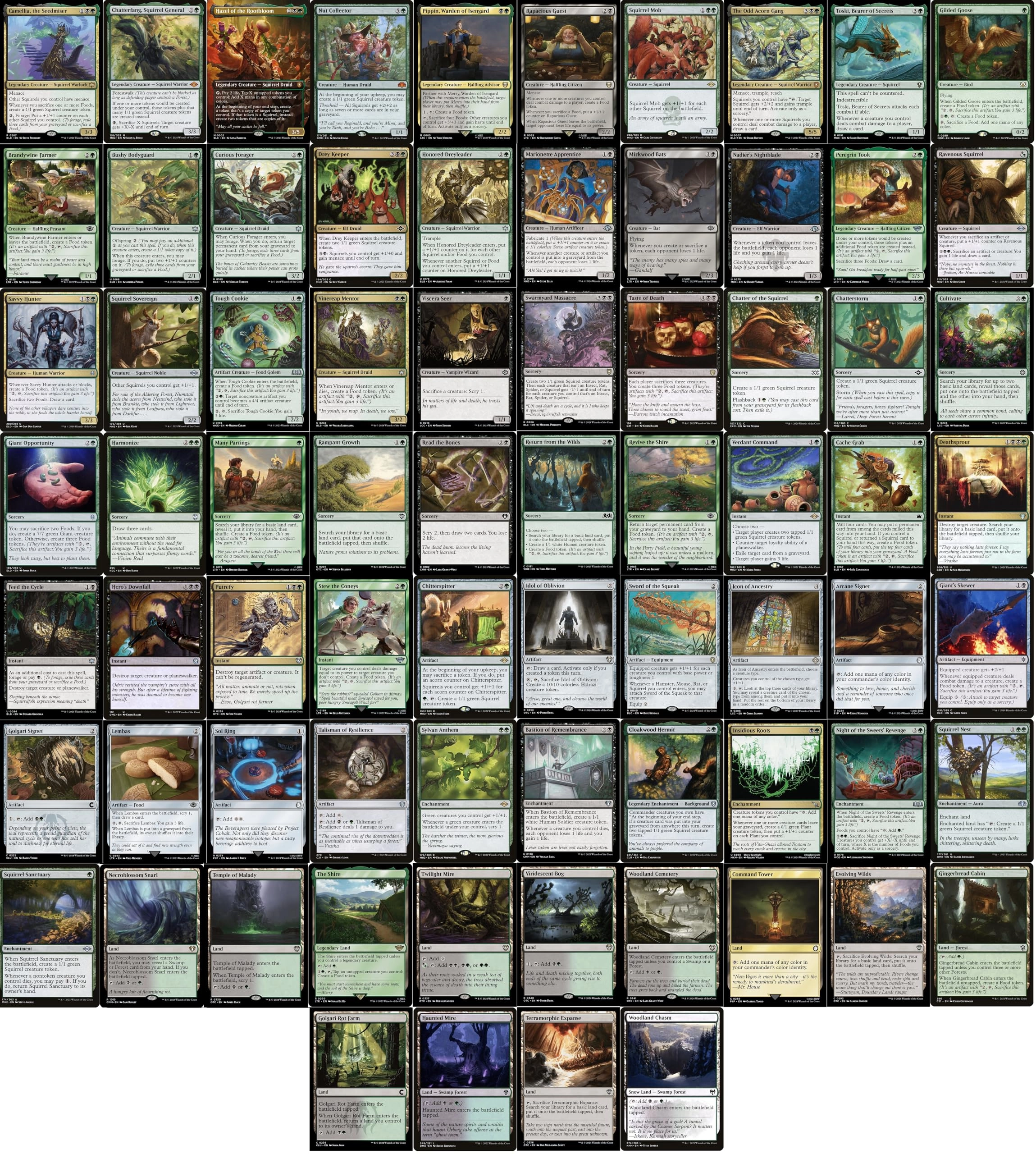 MTG Decks & More Camellia, The Seedmiser - Golgari Black Green 100 Card Commander