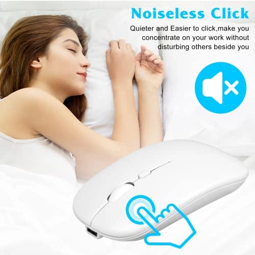 2.4GHz Rechargeable Wireless LED Mouse - Bluetooth