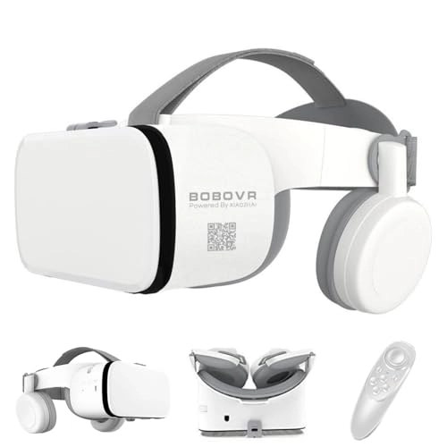 3D Virtual Reality Headset - White controller