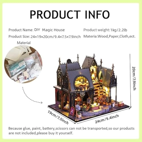 Magic House - 3D Mini Dollhouse Musical Movement