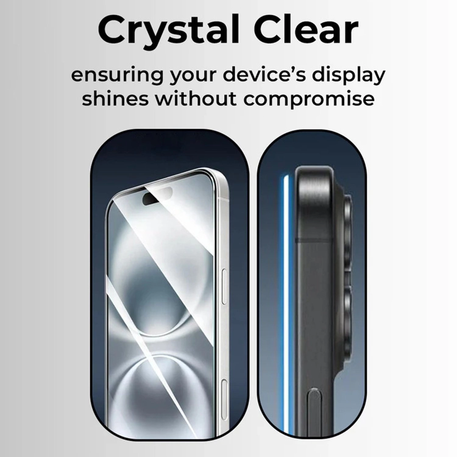 Clear Tempered Glass Screen Protector for iPhone 17 Pro Max