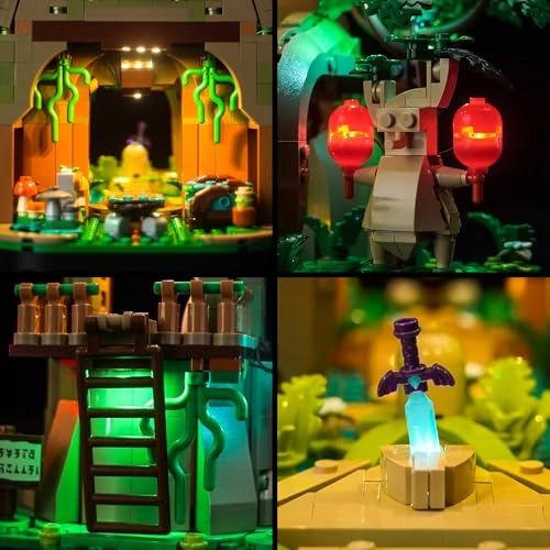 LED Light Set - Compatible with 77092 Great Deku Tree USB & Battery Powered