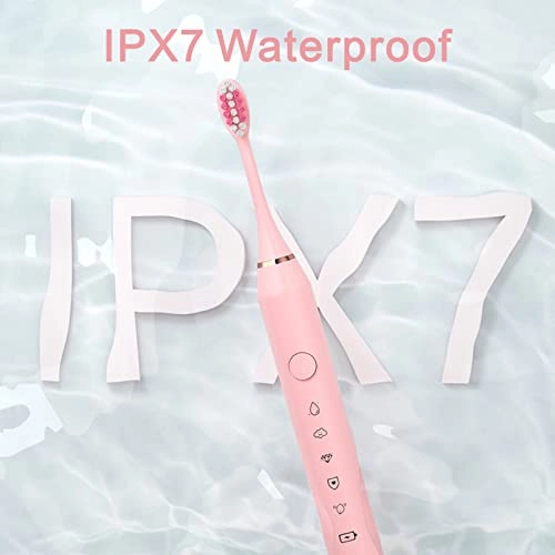 Sonic Electric Toothbrush - 6 Brush Heads 60 Days Rechargeable