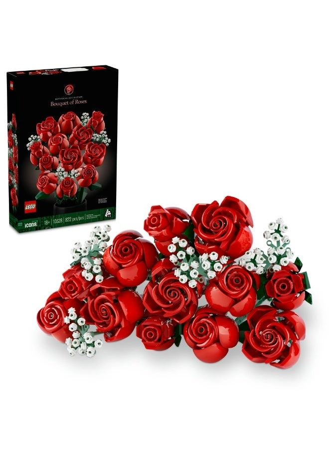 LEGO Botanicals Bouquet of Roses - 822 Pieces