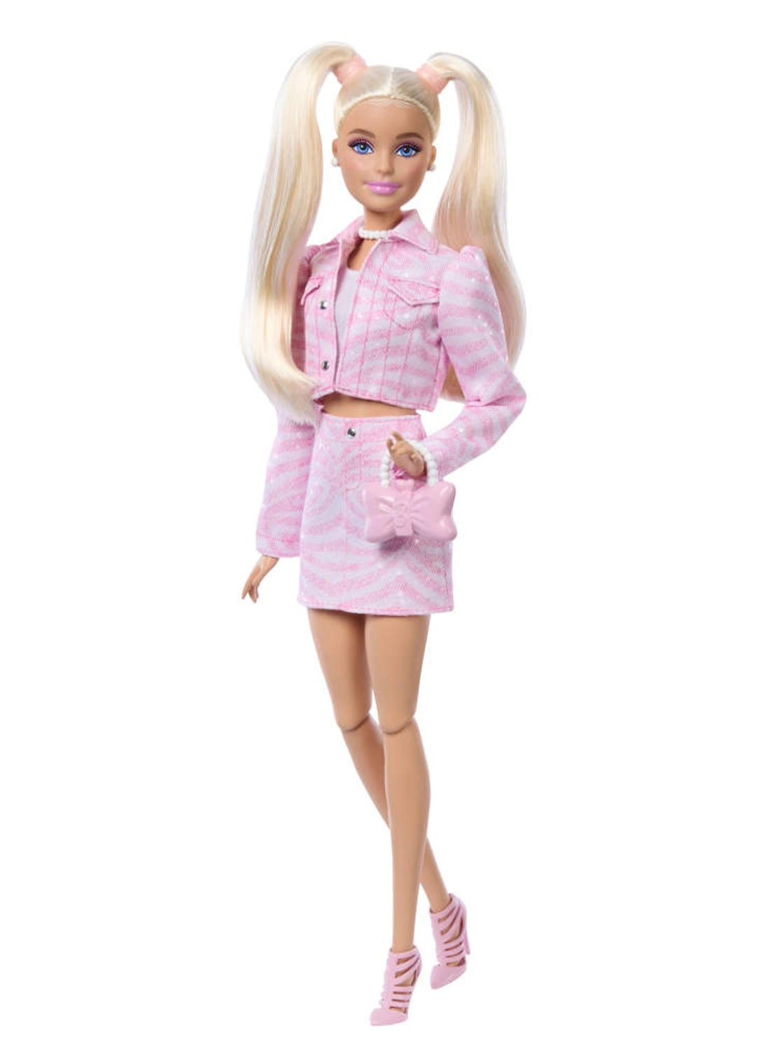 Barbie Deluxe Style - #9 Pink Denim Outfit Blonde Hair