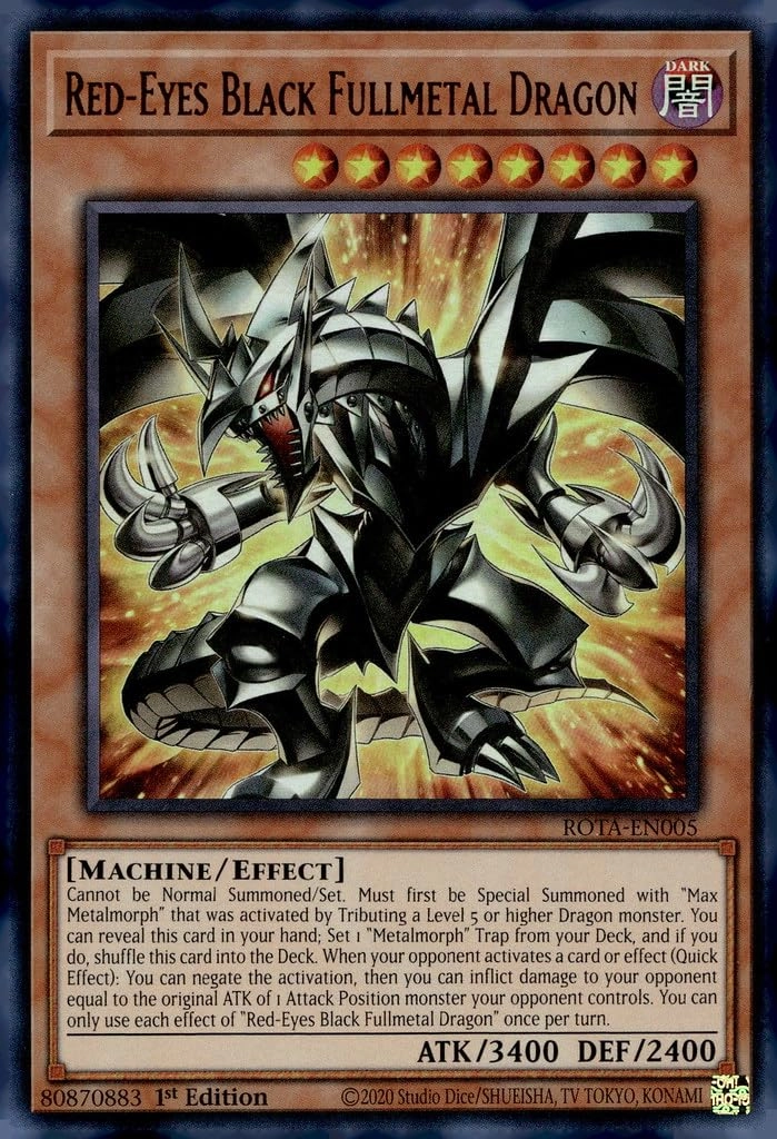 Yu-Gi-Oh! Red-Eyes Black Fullmetal Dragon ROTA-EN005 - 1st Edition