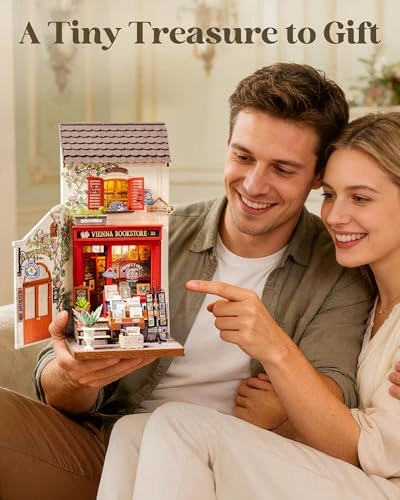 DIY Miniature House Kit - Vienna Bookstore 1:12