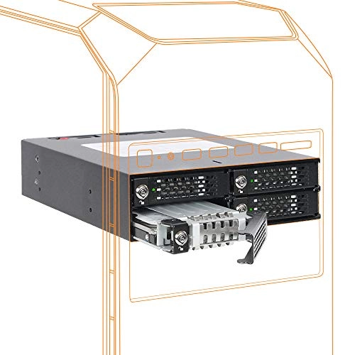 Full Metal 4 x 2.5'' SAS/SATA HDD & SSD Cage