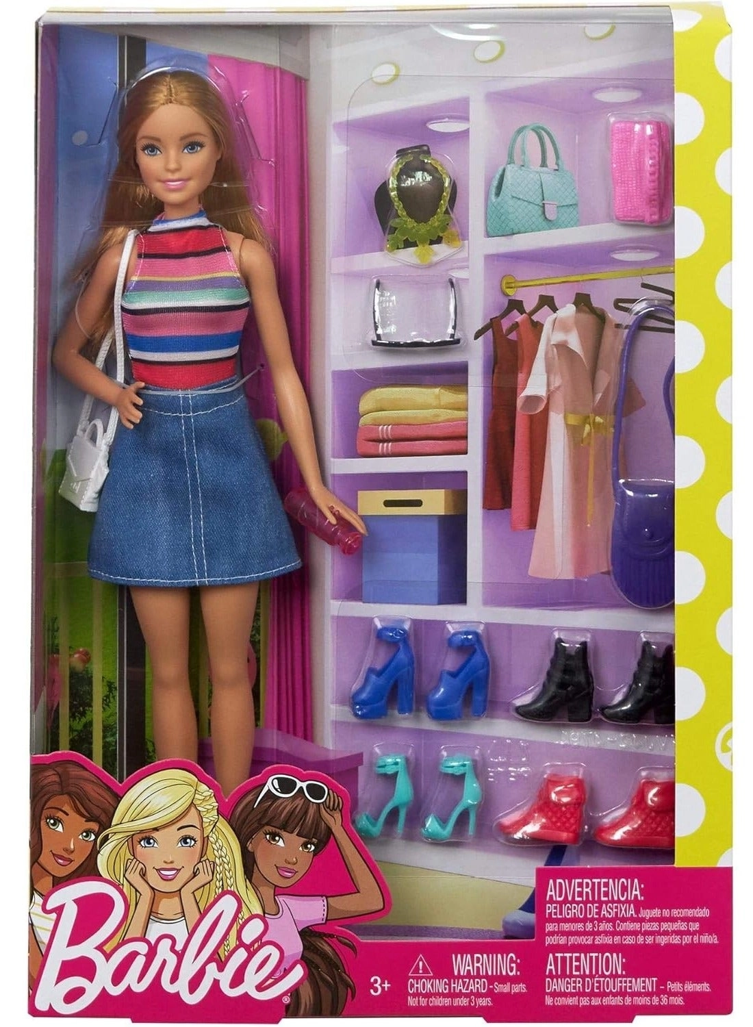 Malibu Fashion Doll - Roller Skating Blonde Hair 9 Makeup Themed Pieces Ages 4+
