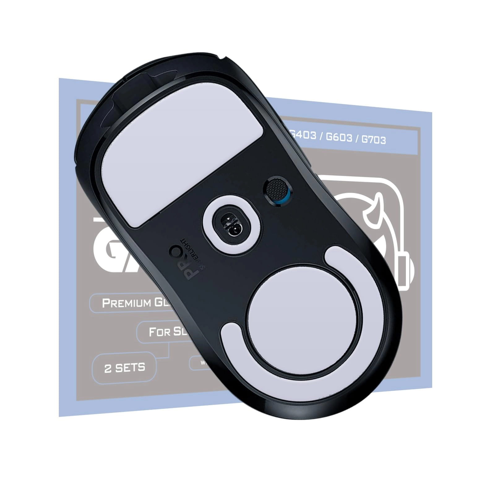 Mouse Feet Skates - Compatible with Logitech G Pro X Superlight 0.8mm Pure PTFE