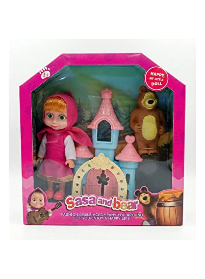 REZZOSS Masha Doll + The Bear Doll - 2-Piece Ages 3+