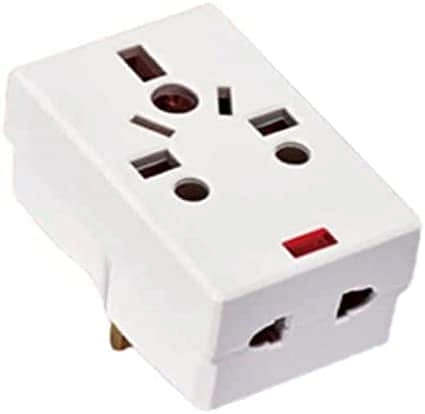 ABBASALI 03 Way Adapter - Square-Pin 3 Pin