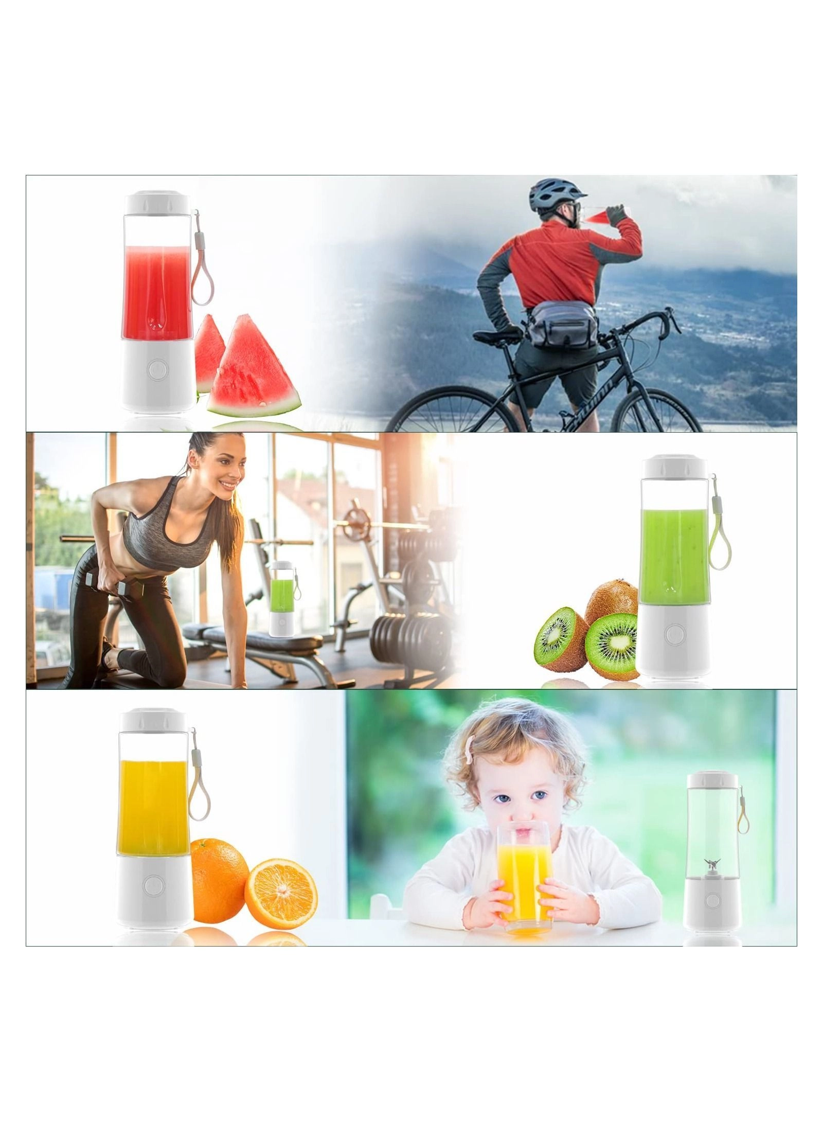 Portable Blender - Personal Size Rechargeable 6-Blade