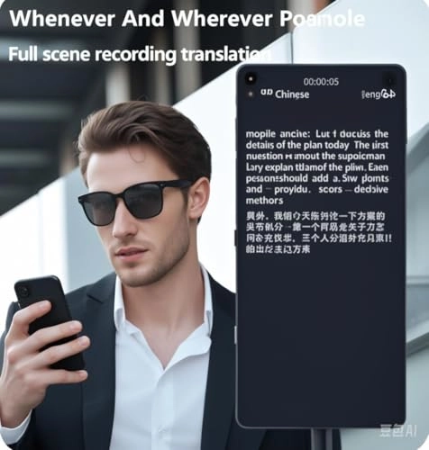 Smart Glasses - 75 Languages White