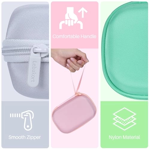 Storage Case - 16.5 x 11.5 x 8 cm Liene 2x3" photo printer Pink Case