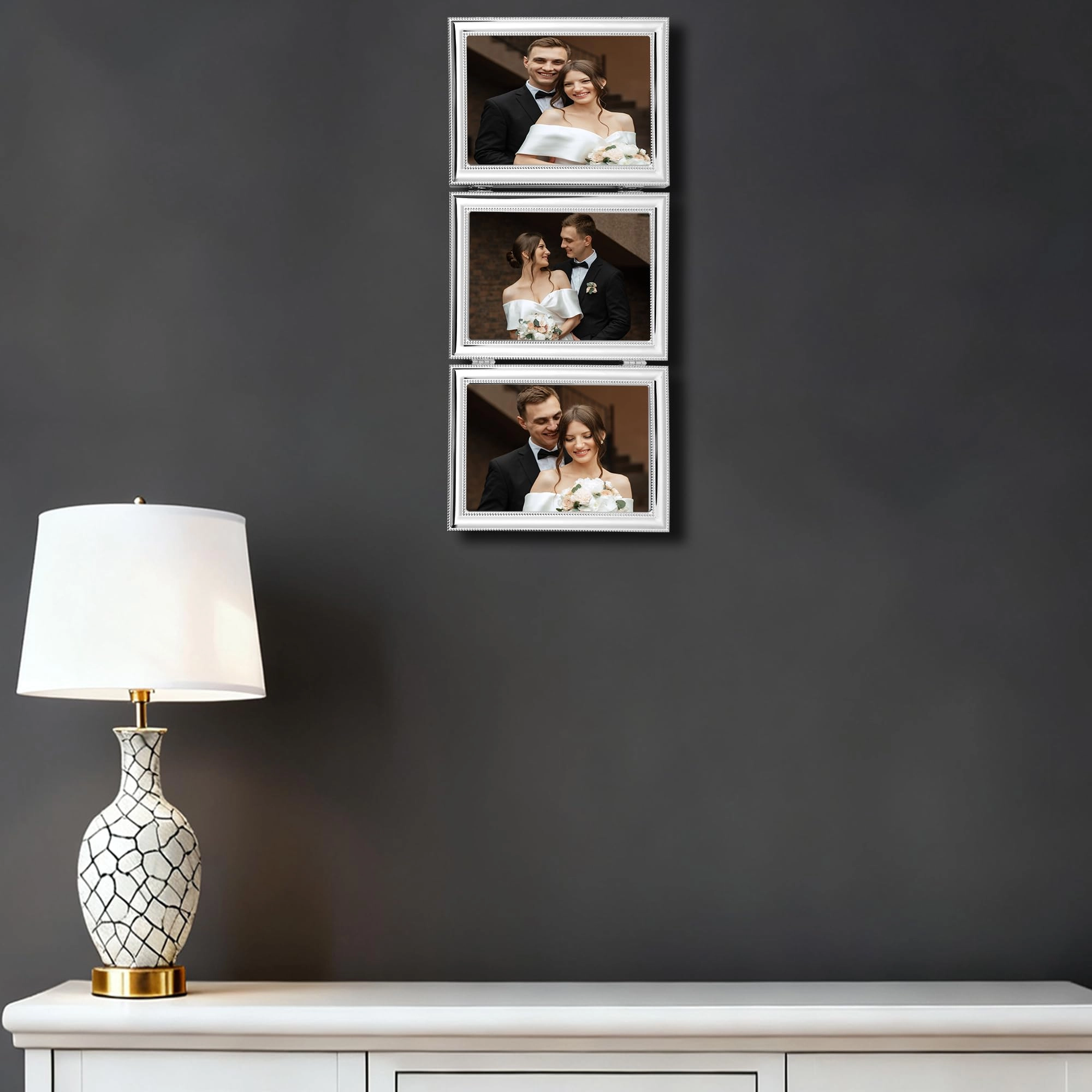Hinged Triple Picture Frame - 4x6Inch (Triple)