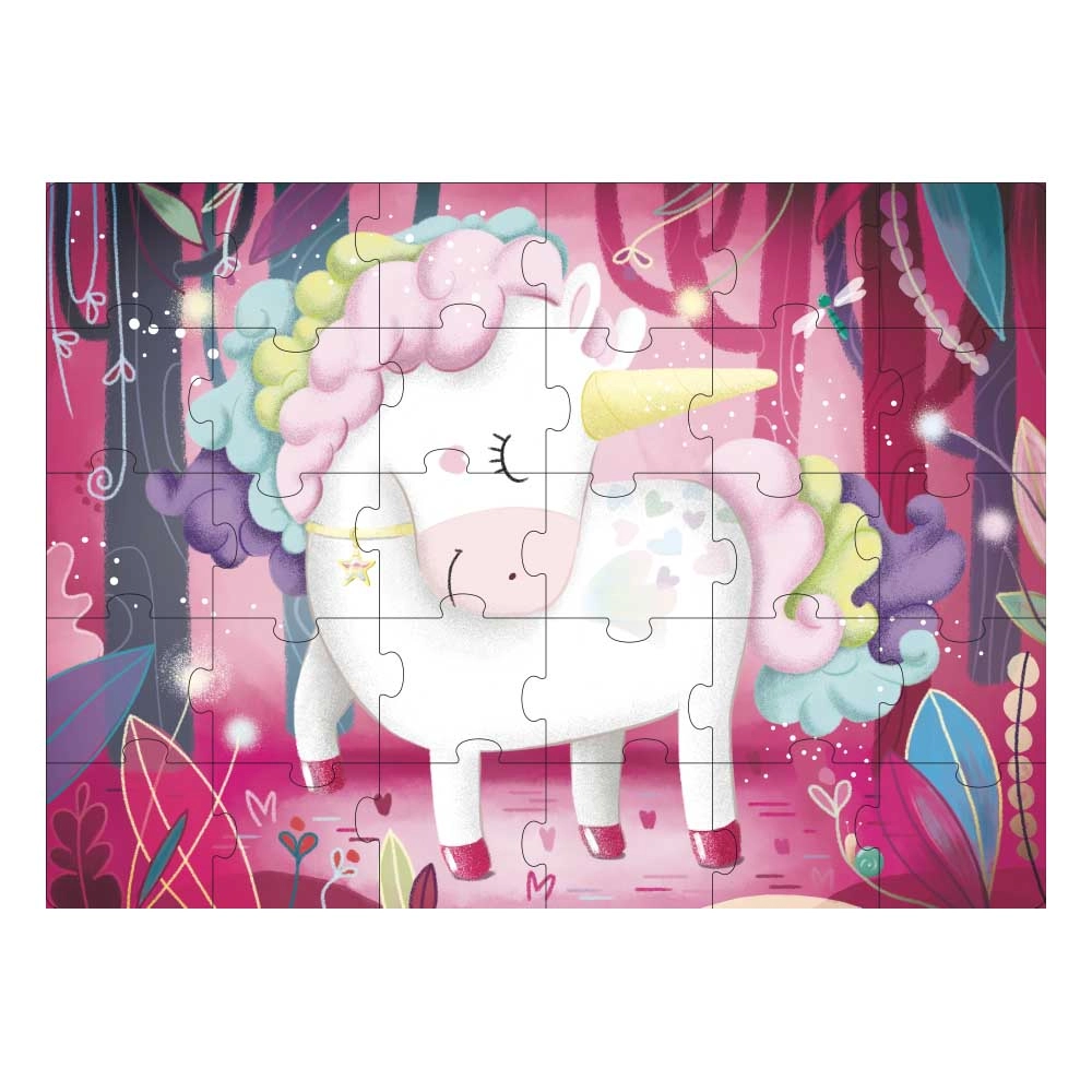 The Magic Unicorn Book & Puzzle - Suitable for 3 years & above