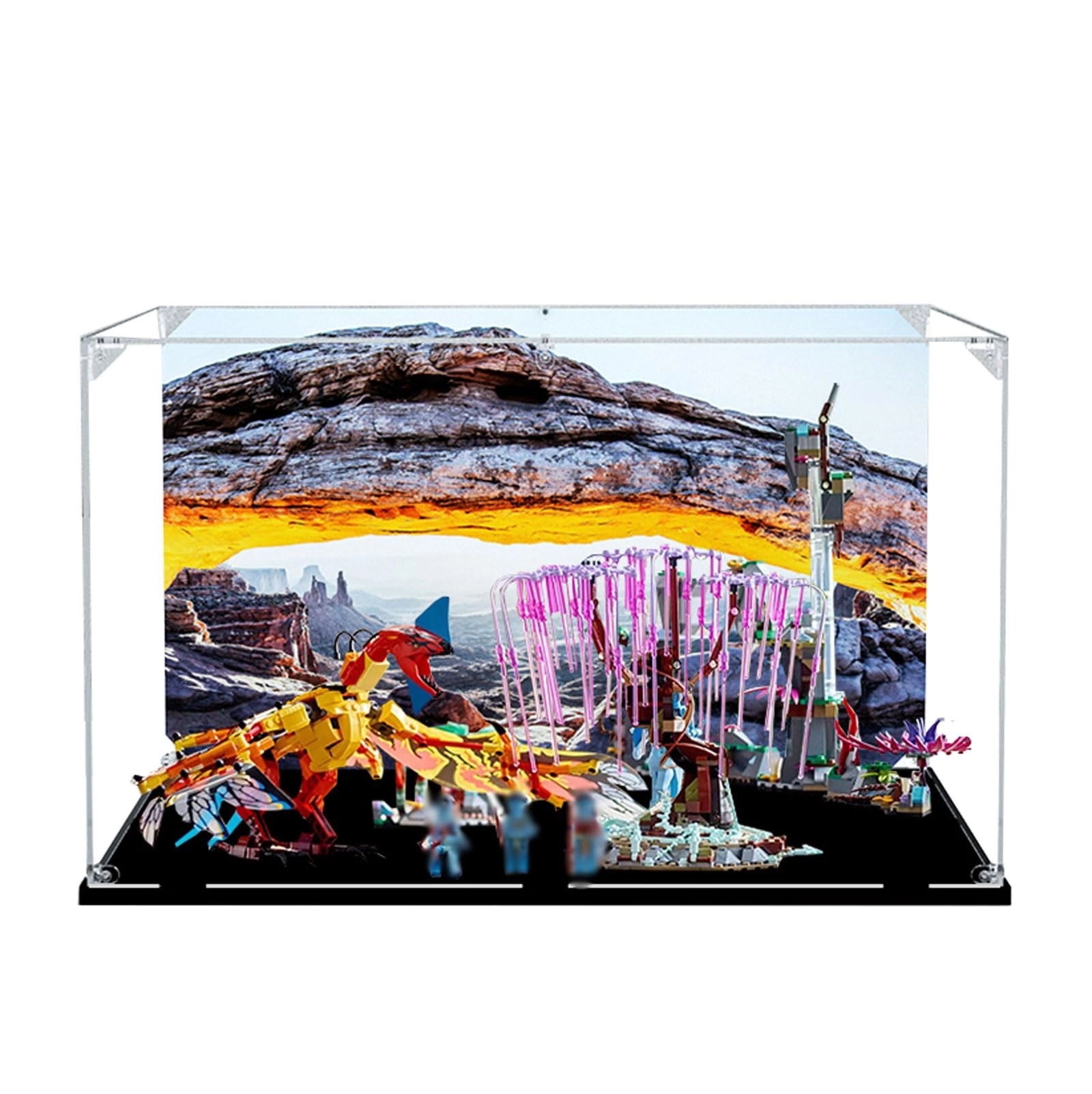 TIANQING Acrylic Display Case - 75574 50 x 40 x 30 cm Black